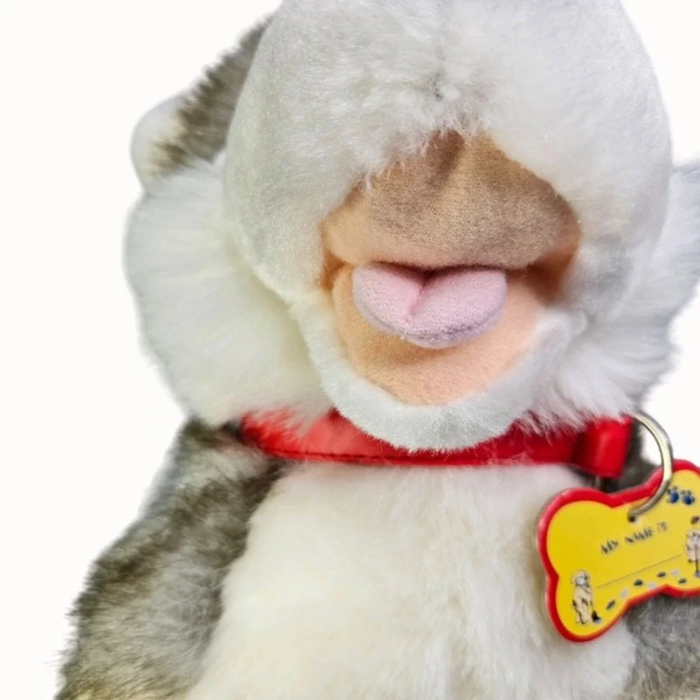 Build A Bear BABW 18 Inch Grey White Wolf Husky Dog Plush Stuffed‎ Animal Toy